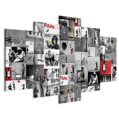 Leinwandbild - Street Art: Banksy IV