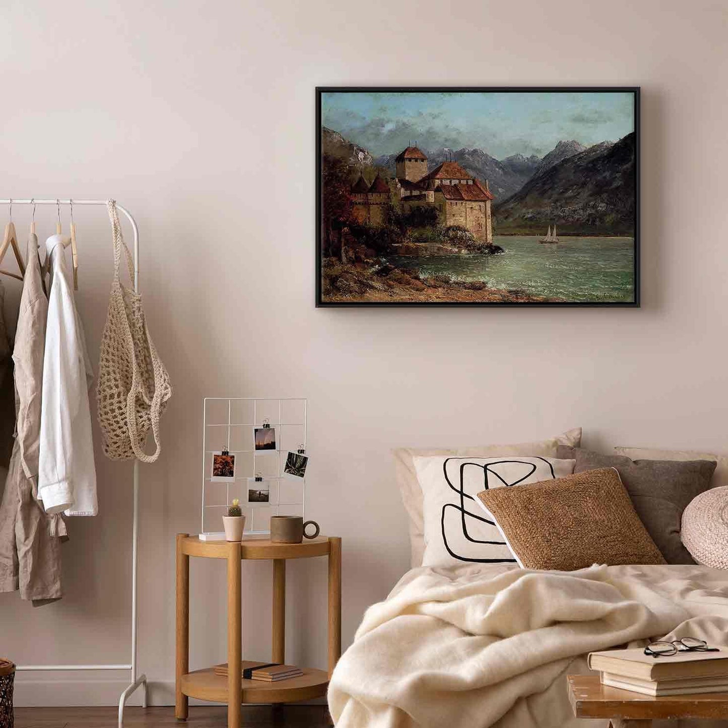 Leinwandbild - Gustave Courbet -Chillon Castle