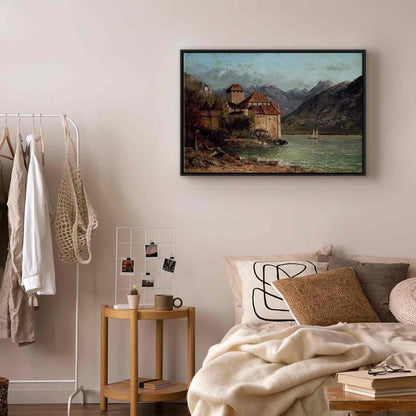 Leinwandbild - Gustave Courbet -Chillon Castle