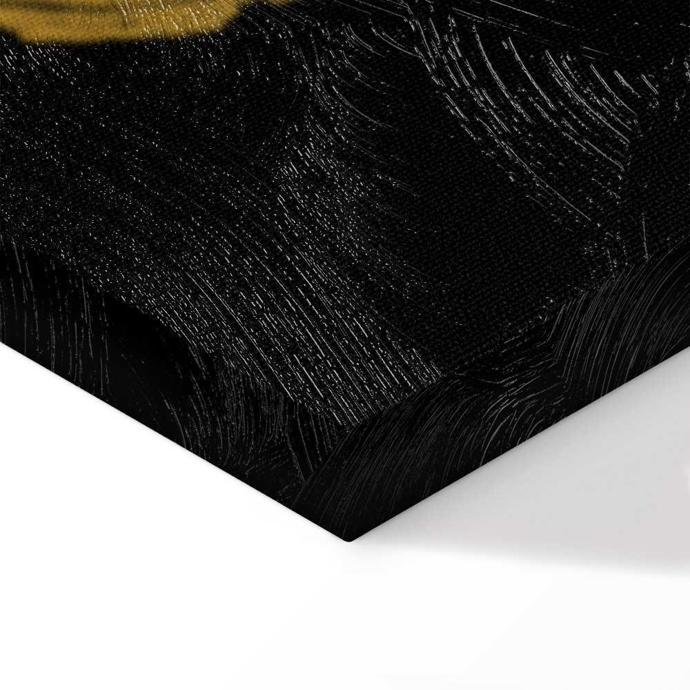 Leinwandbild - Golden Knots (1 Part) Vertical