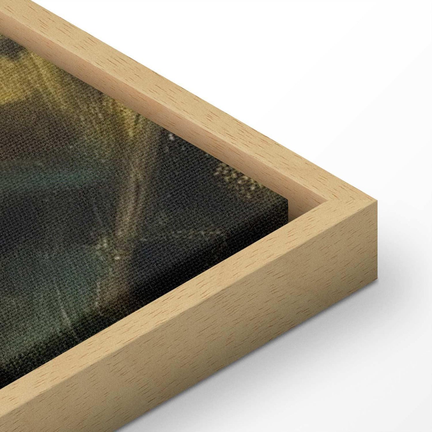 Leinwandbild - Boat crossing - painting of two women sailing a boat on a river