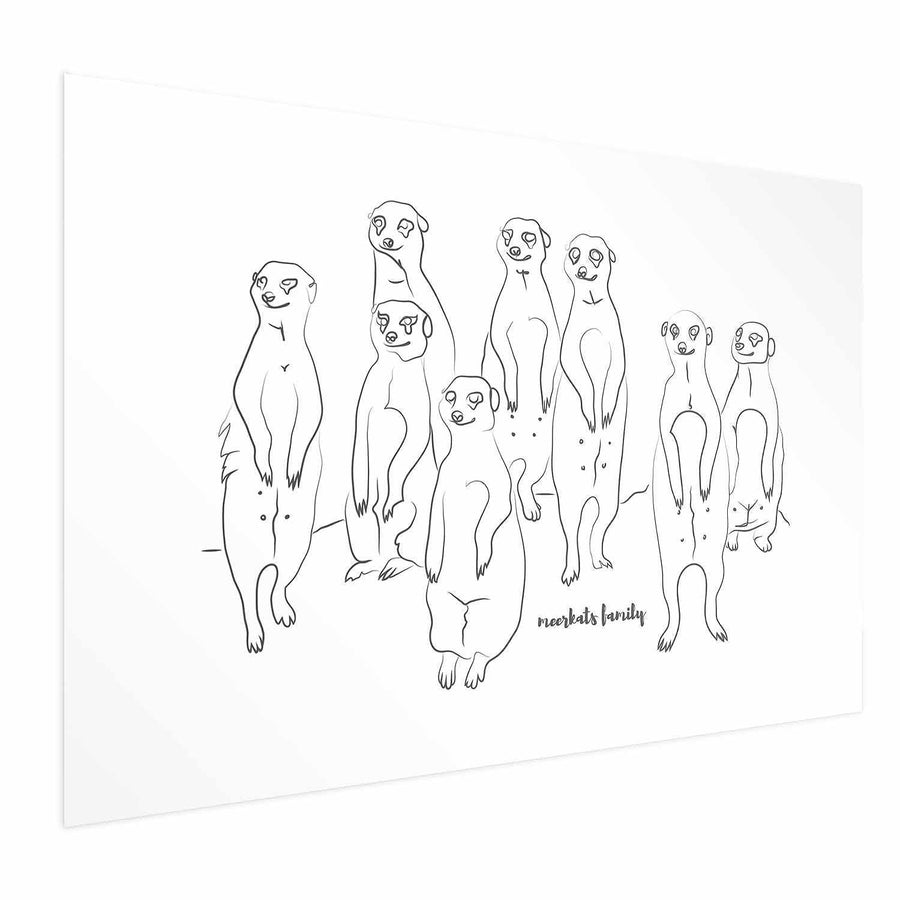 Poster - Meerkat Family Artgeist
