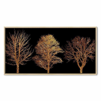 Leinwandbild - Golden Forest (1 Part) Wide