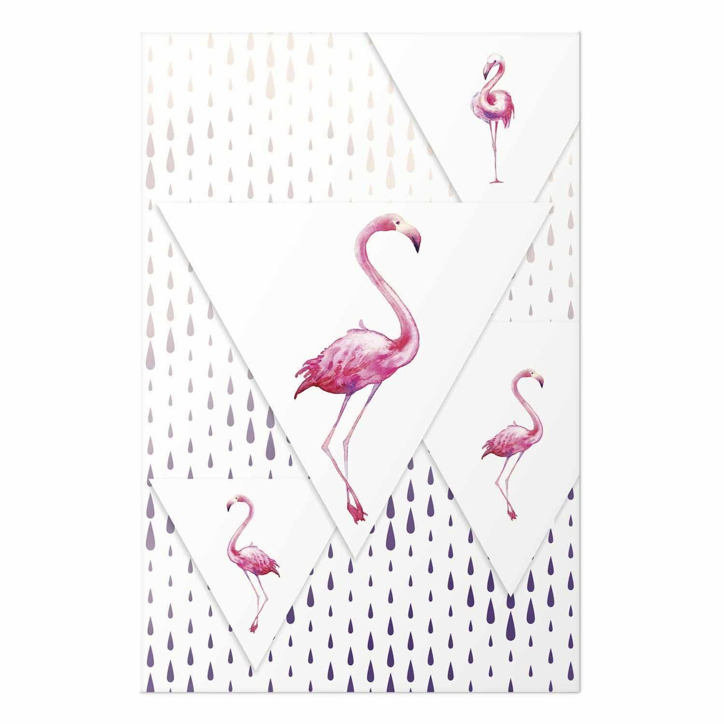Poster - Flamingo Family