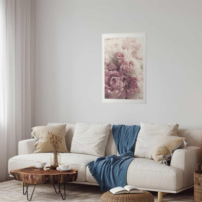 Wandbild Poster mit floraler Illustration – Pfingstrosen

