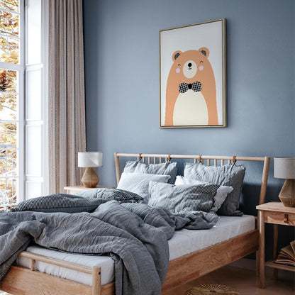 Leinwandbild - Teddy Bear in Bow Tie (1 Part) Vertical