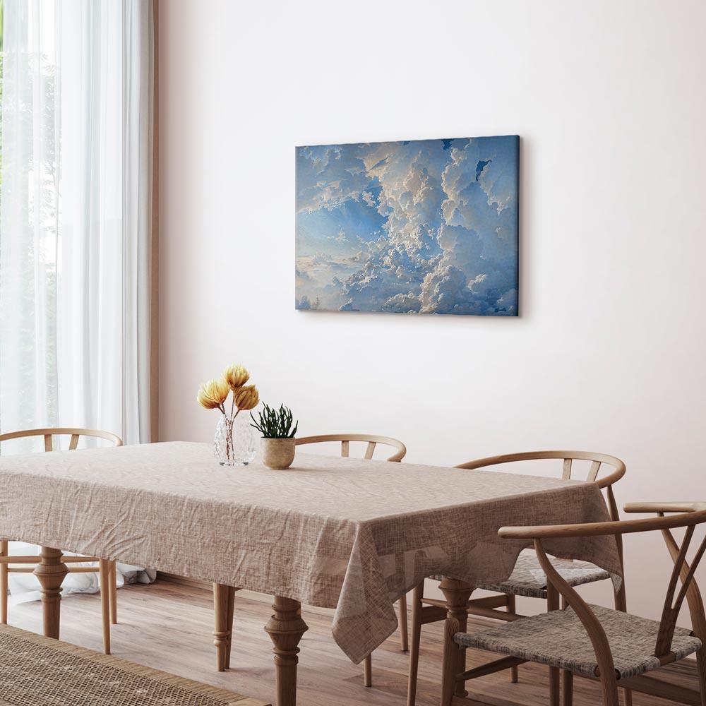 Leinwandbild - The Sun Revealing the Secrets of the Clouds: Spectacular Images in the Sky