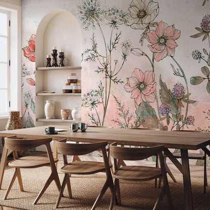 Fototapete - Day in the Meadow - Third Variant