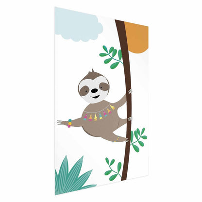 Poster - Cheerful Sloth Artgeist
