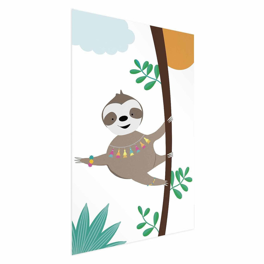 Poster - Cheerful Sloth Artgeist