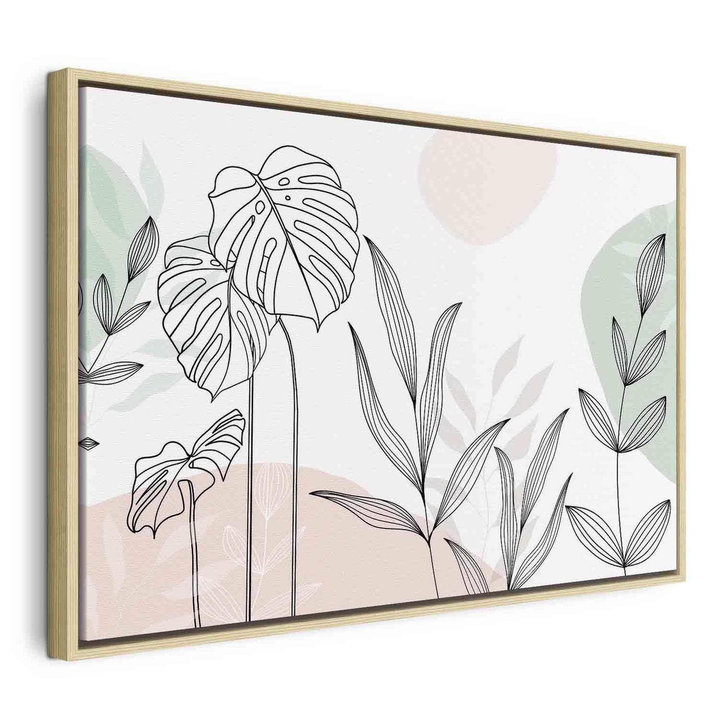 Leinwandbild - Pastel line art