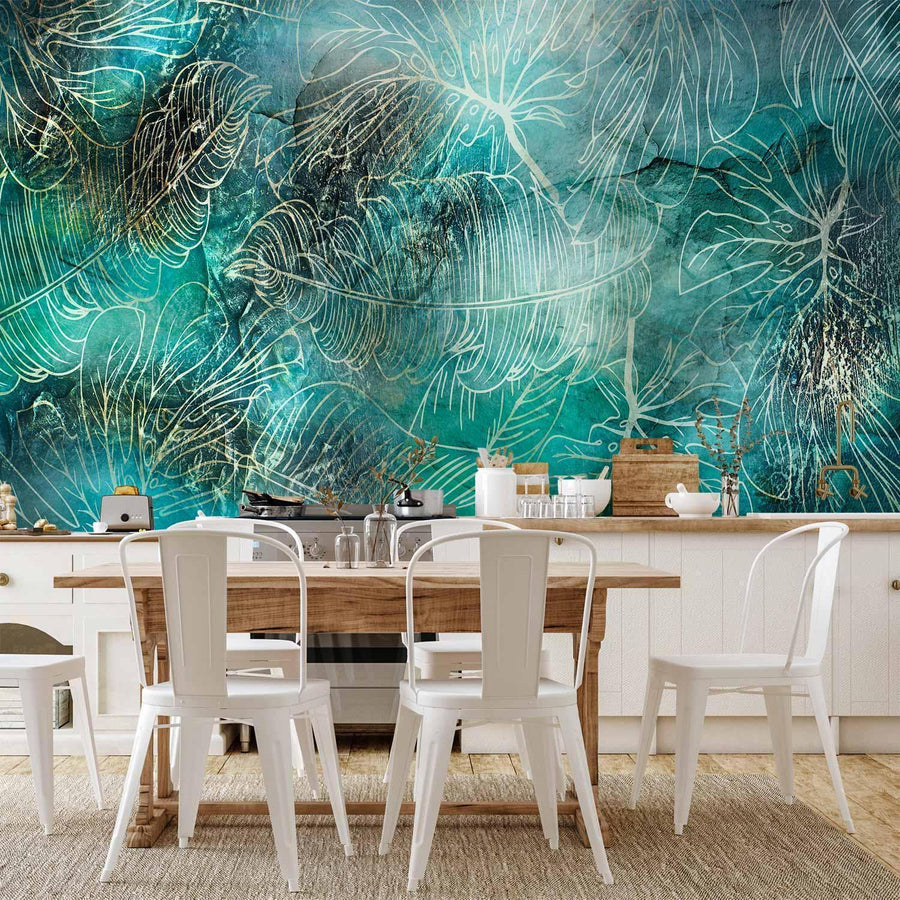 Fototapete - Turquoise Vegetation Artgeist