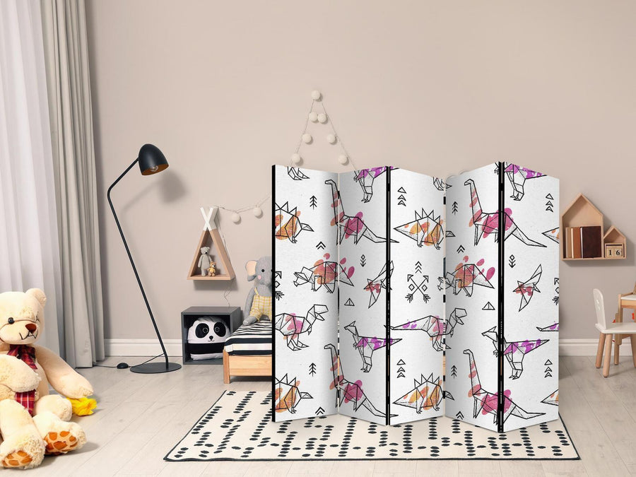 Paravent - Origami Dinosaurs II Artgeist