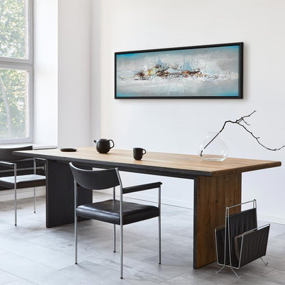 Leinwandbild - Winter Outside the Window (1 Part) Narrow