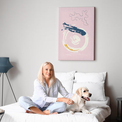 Leinwandbild - Pink Accent (1 Part) Vertical