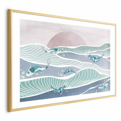 Poster - Fish on the Waves Artgeist