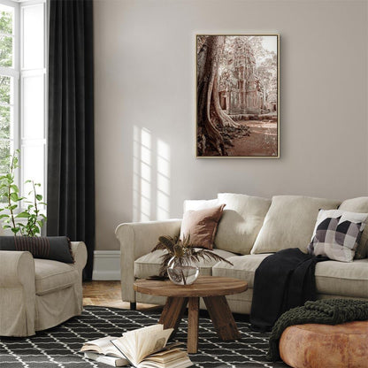 Leinwandbild - Ruins of Angkor (1 Part) Vertical