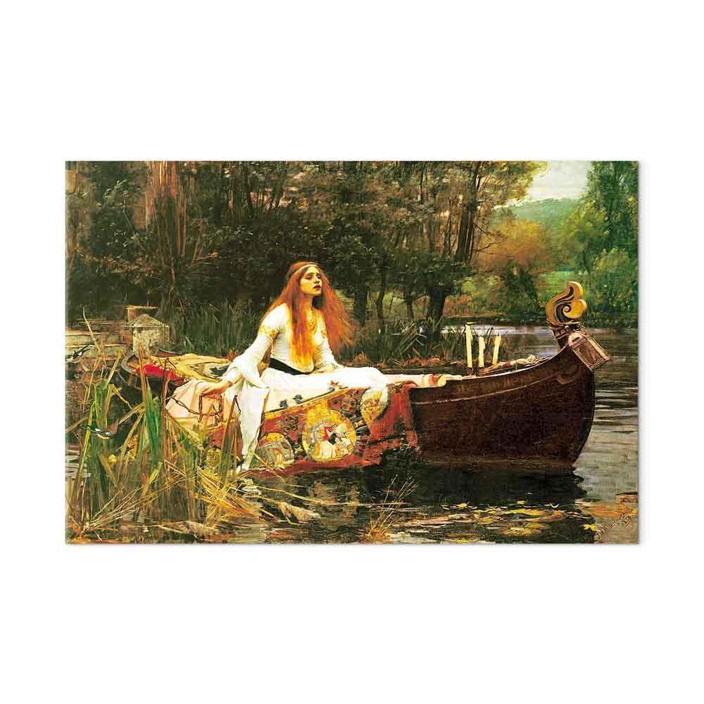 Leinwandbild - John William Waterhouse – The Lady of Shalott
