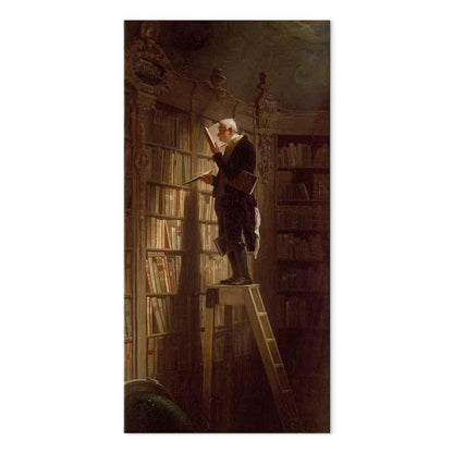 Leinwandbild - Carl Spitzweg – The Bookworm