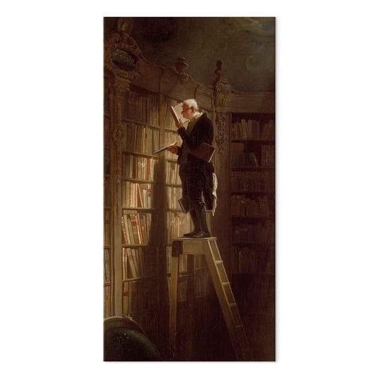 Leinwandbild - Carl Spitzweg – The Bookworm