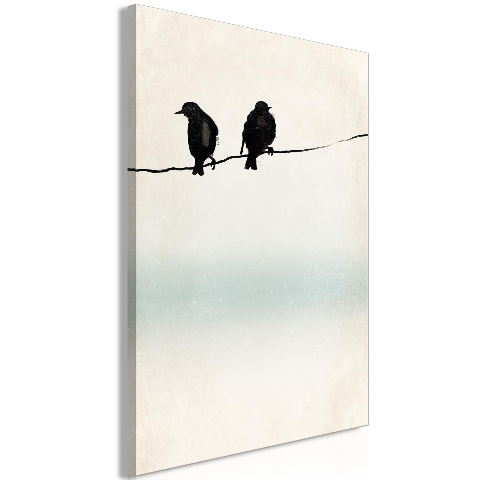 wandbild - Frozen Sparrows