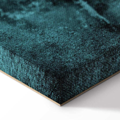 Leinwandbild - Shroud of Turin in Turqoise (1 Part) Vertical