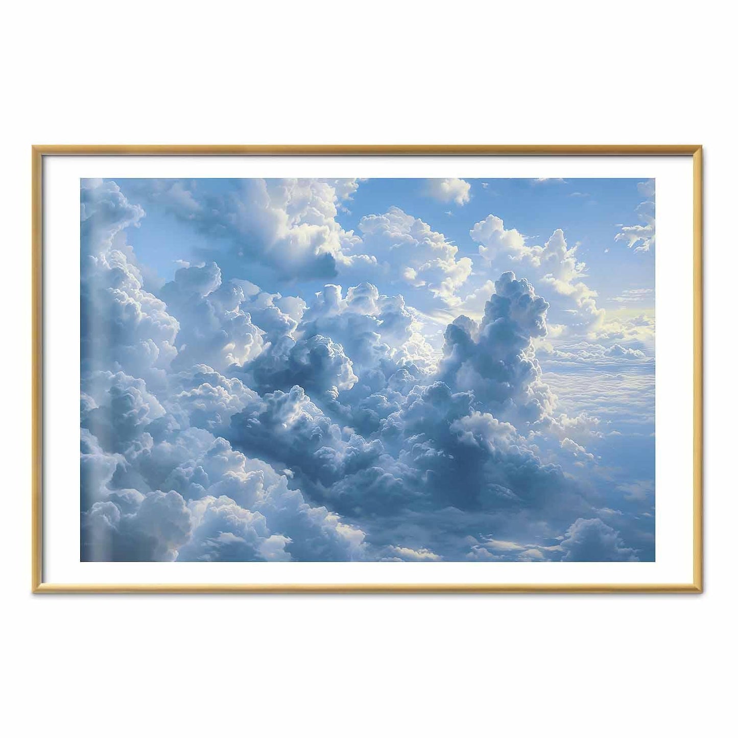 Poster - Ocean in the Air: Waving Clouds Reflecting Morning Light