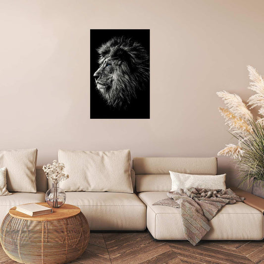Poster - Blue-eyed Lion Artgeist