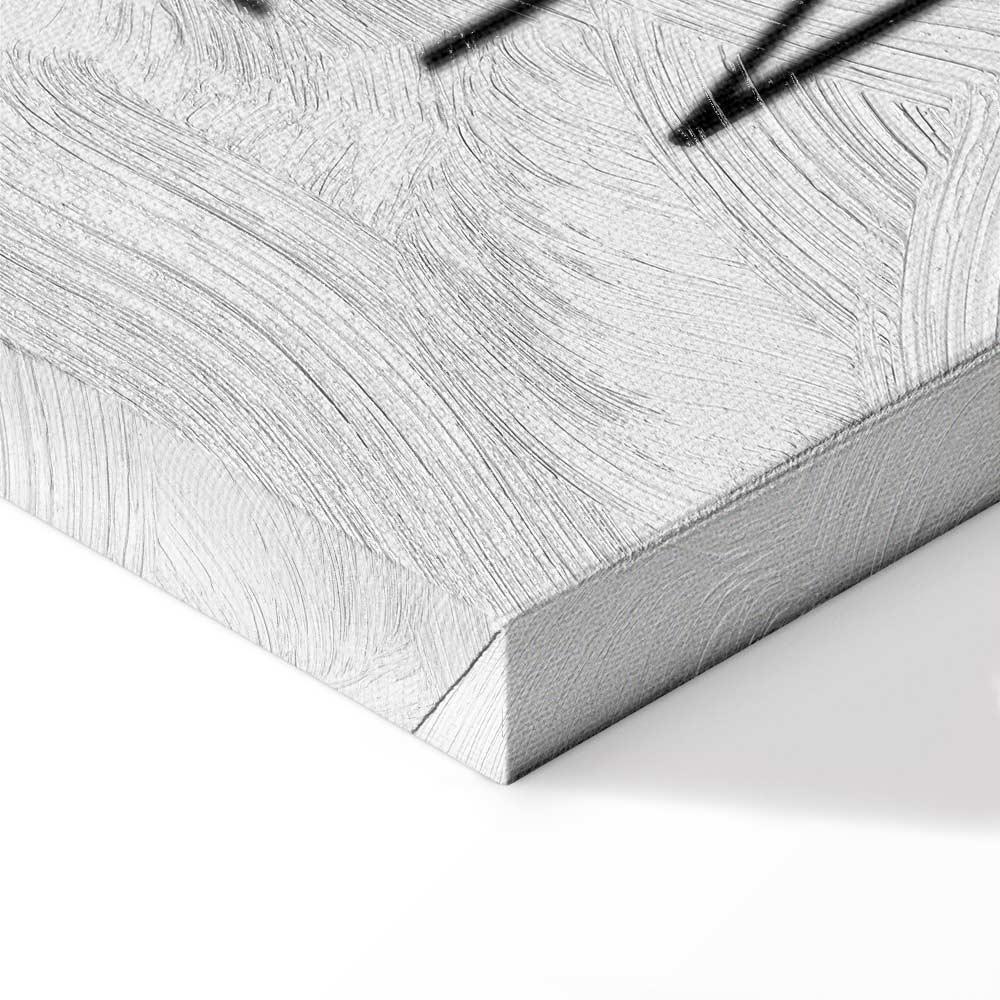 Leinwandbild - Art of Words (1-part) - Inspirational Black Text on White