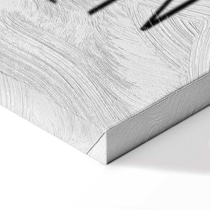 Leinwandbild - Art of Words (1-part) - Inspirational Black Text on White