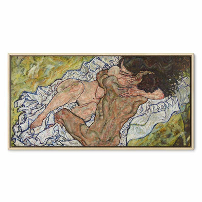Leinwandbild - Egon Schiele – The Embrace (Lovers II)