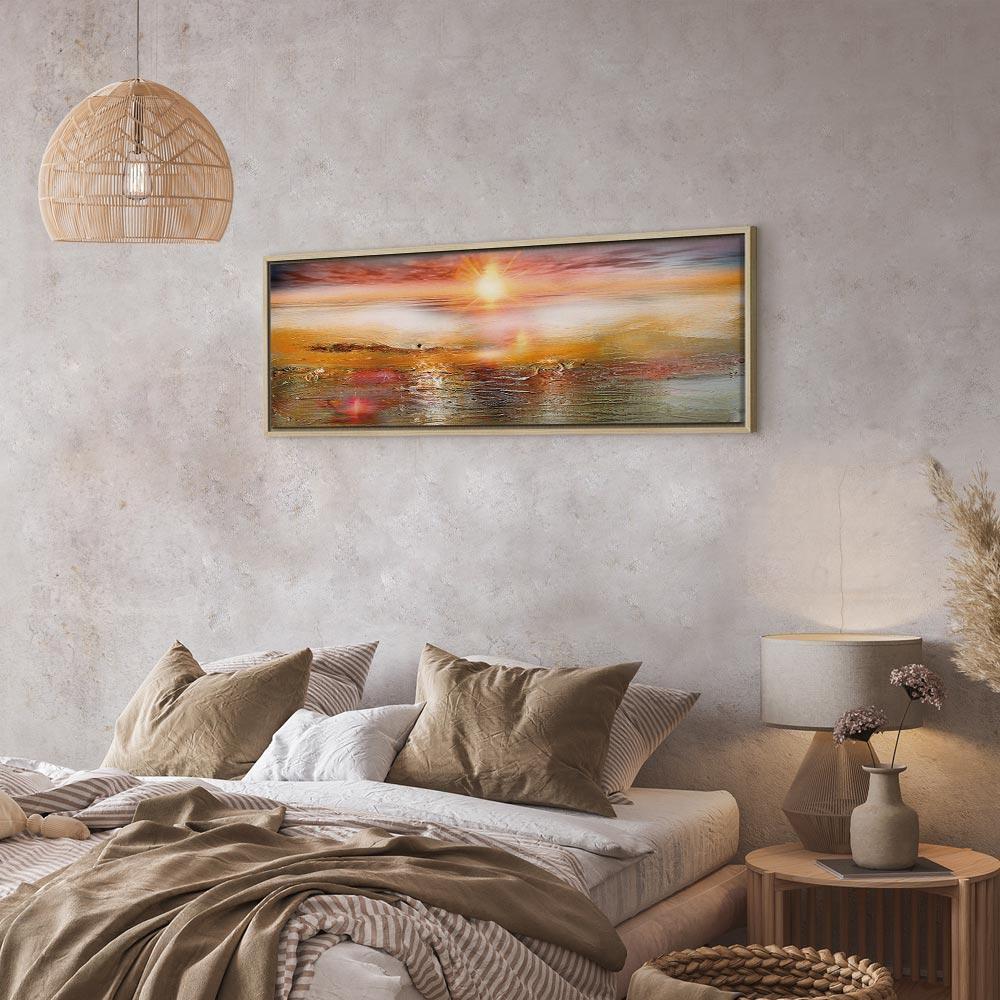 Leinwandbild - Orange Sea