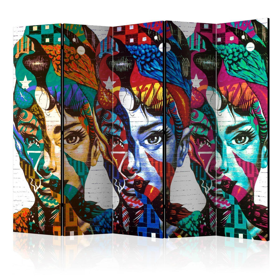 Paravent - Colorful Faces II Artgeist
