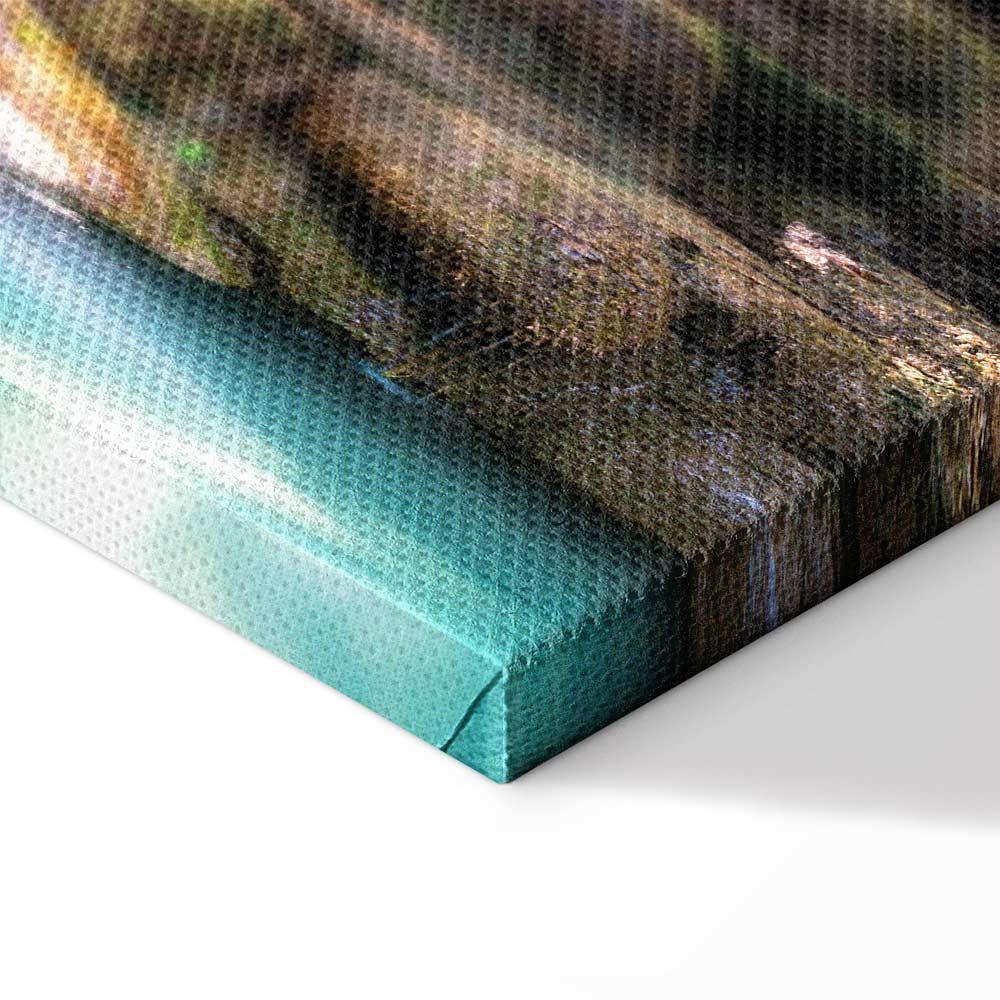 Leinwandbild - Nature: Forest Waterfall