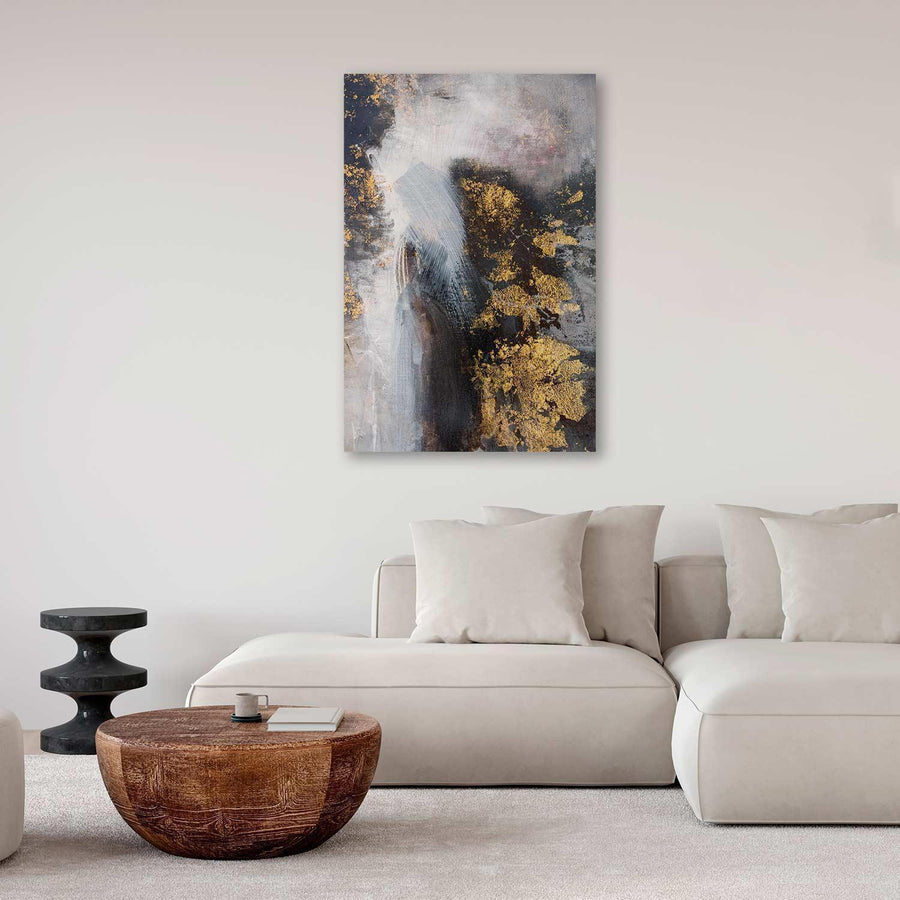 Leinwandbild „Golden Fleece“ – Eleganz in Gold und Struktur
