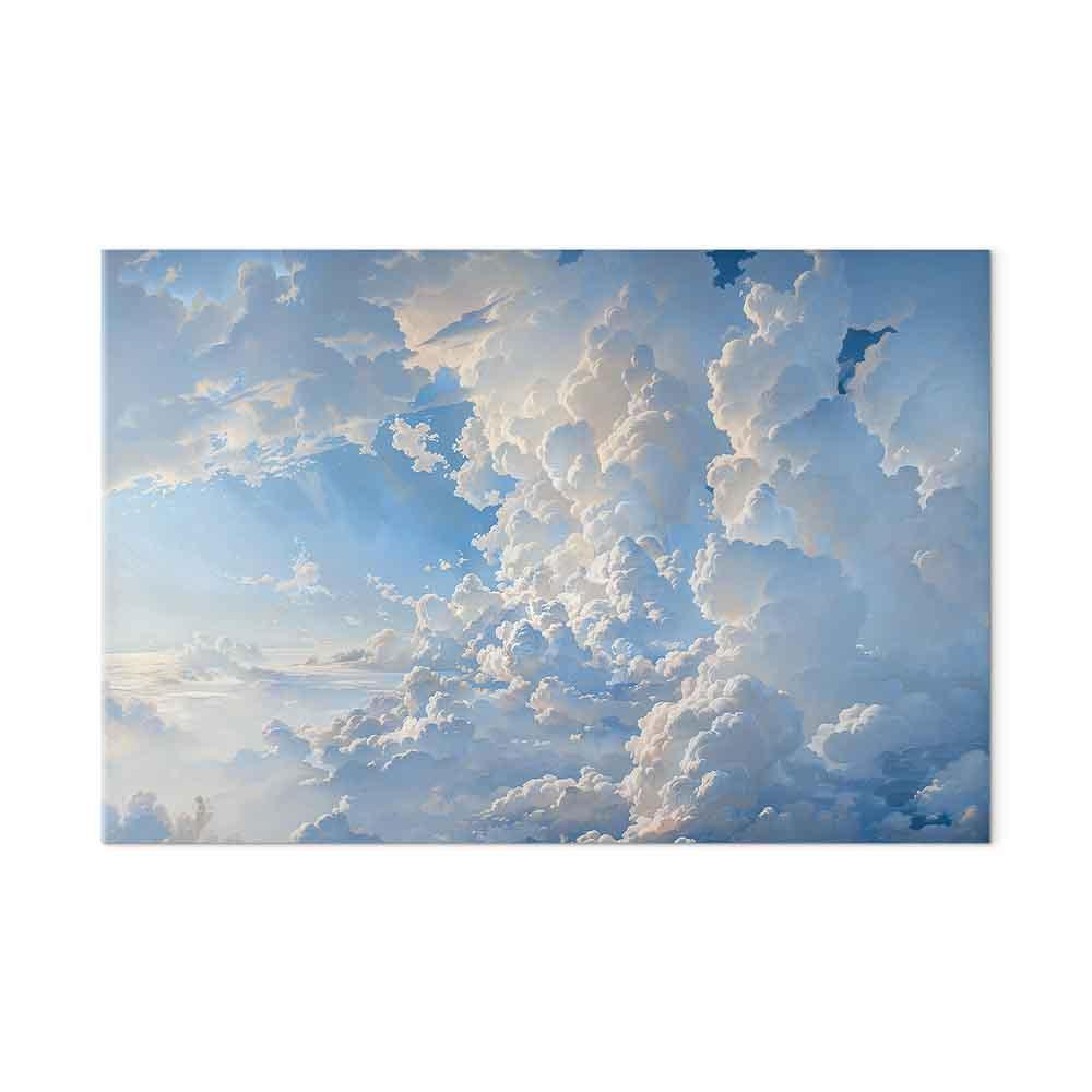 Leinwandbild - The Sun Revealing the Secrets of the Clouds: Spectacular Images in the Sky