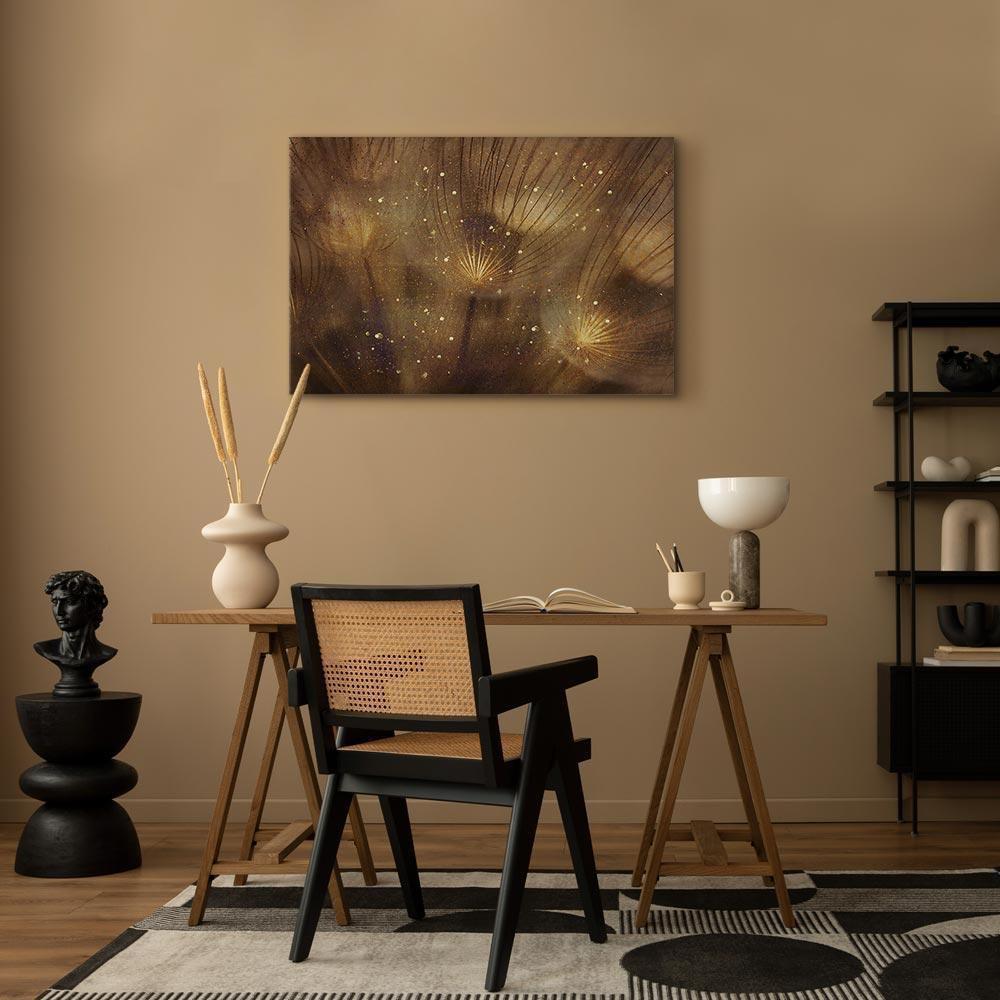 Leinwandbild - Golden Dandelions (1 Part) Wide