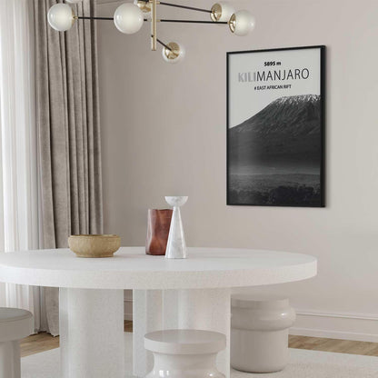 Poster - The majestic Kilimanjaro mountain peak, crown of mountains, mountain landscape