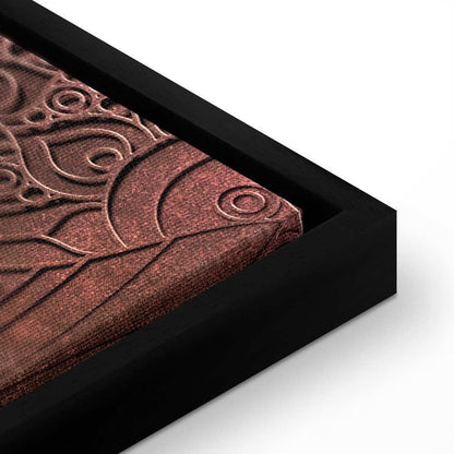 Leinwandbild - Mandala: Amber Silence