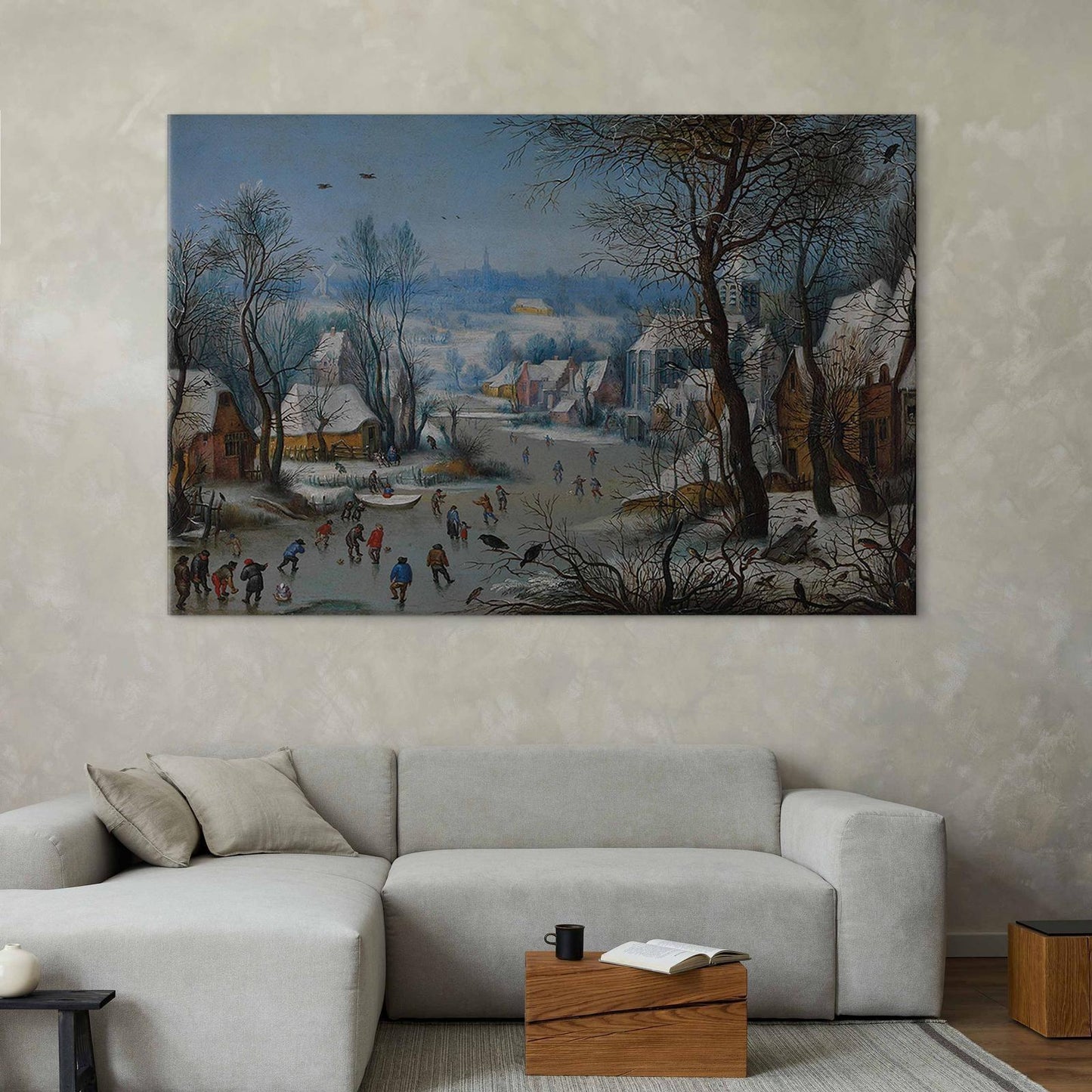 Wandbild XXL - Pieter Brueghel the Younger – Winter Games