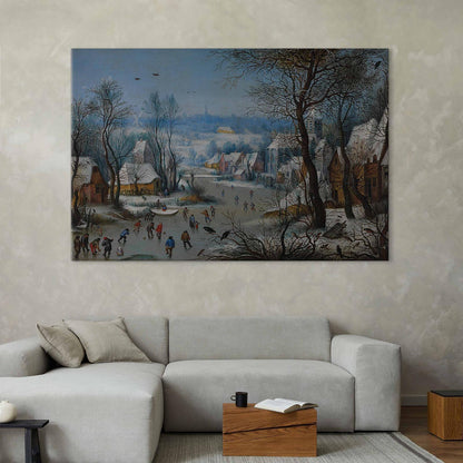 Wandbild XXL - Pieter Brueghel the Younger – Winter Games