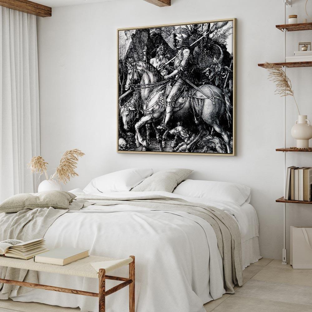 Leinwandbild - Albrecht Dürer – Knight, Death and the Devil