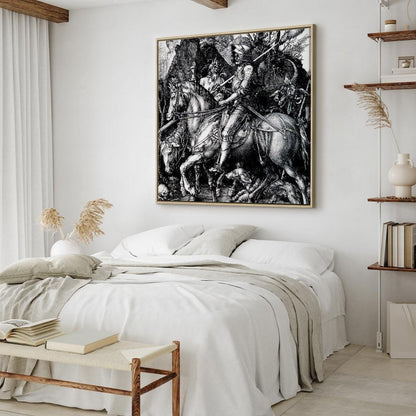 Leinwandbild - Albrecht Dürer – Knight, Death and the Devil