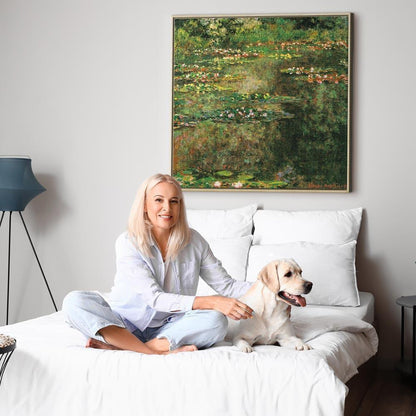 Leinwandbild - Claude Monet – Pond With Water Lilies