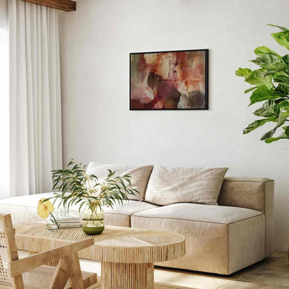 Leinwandbild - Spring composition – transparencies and forms in watercolor style