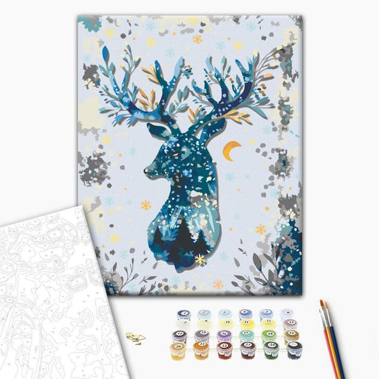 Malen nach Zahlen - Nightly Deer