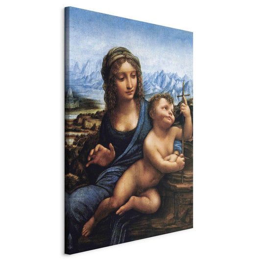 Leinwandbild - Madonna With a Distaff (Leonardo da Vinci) Artgeist