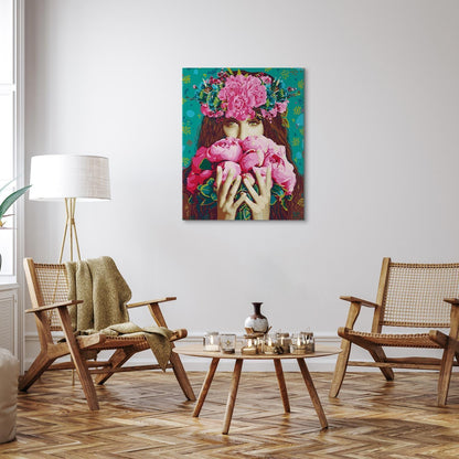 Malen nach Zahlen - Green-Eyed Woman