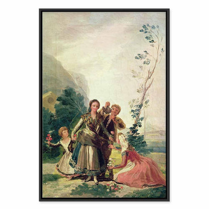 Leinwandbild - Francisco Goya – Spring or the Flower Seller