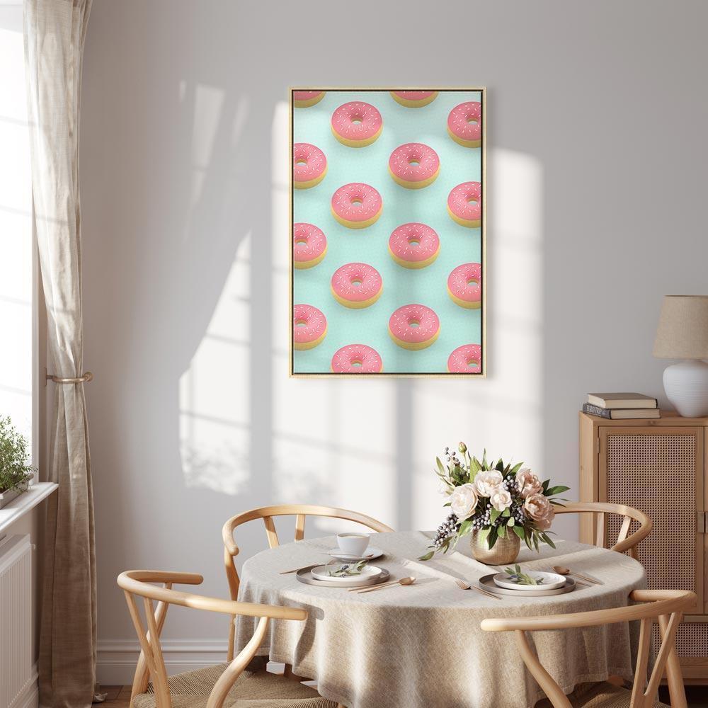 Leinwandbild - Pastel Donuts (1 Part) Vertical
